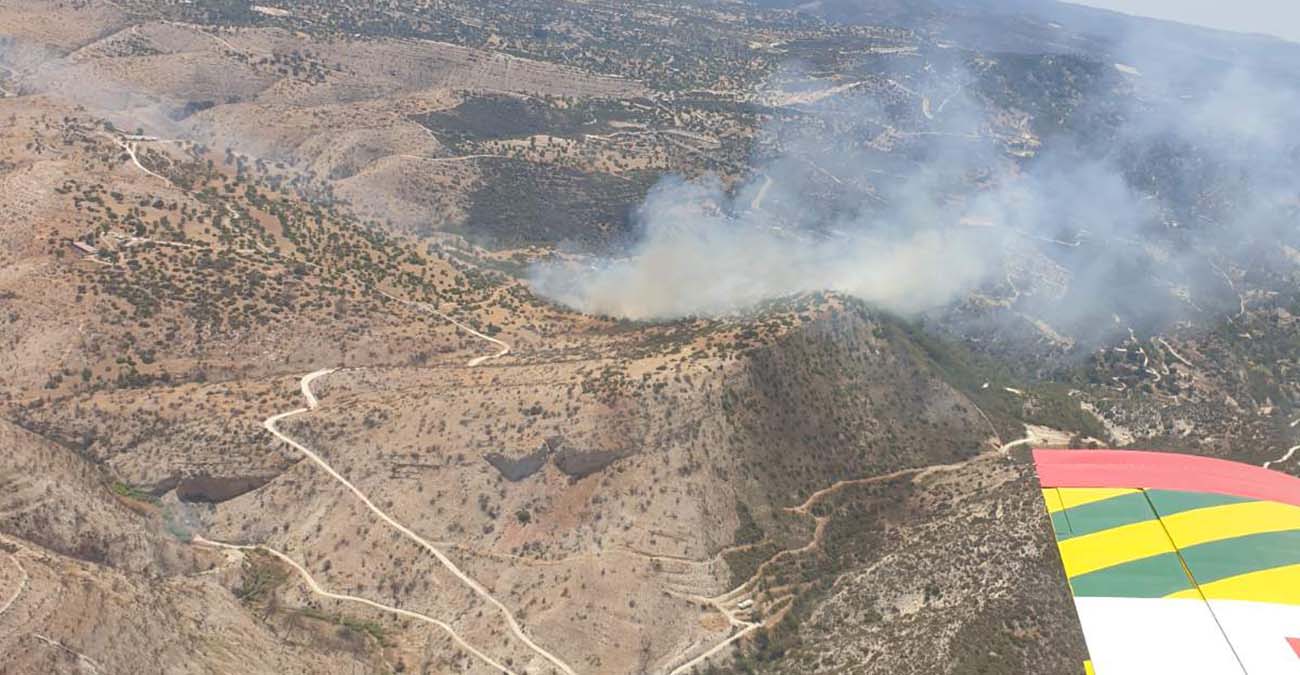 Έθεσαν υπό έλεγχο τη φωτιά στη Γεράσα - Σε επιφυλακή οι δυνάμεις πυρόσβεσης, παραμένουν στο σημείο